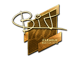 Sticker | BIT (Gold) | Boston 2018