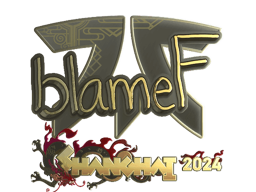 Sticker | blameF (Gold) | Shanghai 2024