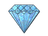 Sticker | Blue Gem (Glitter)