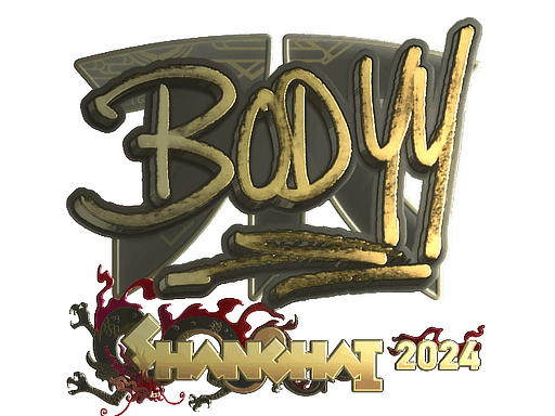 Sticker | bodyy (Gold) | Shanghai 2024