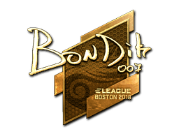 Sticker | bondik (Gold) | Boston 2018