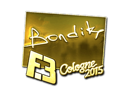 Sticker | bondik (Gold) | Cologne 2015