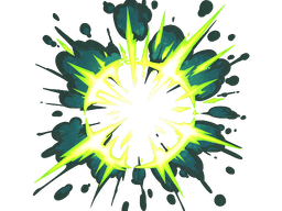 Sticker | Boom Epicenter (Glitter)