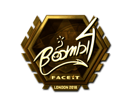 Sticker | Boombl4 (Gold) | London 2018