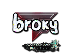 Sticker | broky (Glitter) | Antwerp 2022