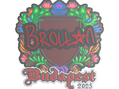 Sticker | Brollan (Embroidered) | Budapest 2025