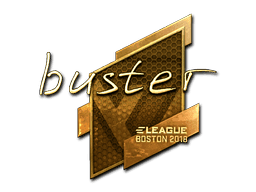 Sticker | buster (Gold) | Boston 2018