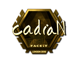 Sticker | cadiaN (Gold) | London 2018