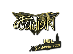 Sticker | cadiaN (Gold) | Stockholm 2021