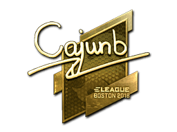 Sticker | cajunb (Gold) | Boston 2018