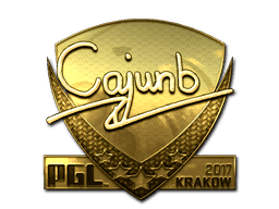 Sticker | cajunb (Gold) | Krakow 2017