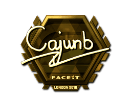 Sticker | cajunb (Gold) | London 2018