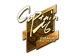 Sticker | captainMo (Gold) | Boston 2018