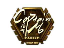 Sticker | captainMo (Gold) | London 2018