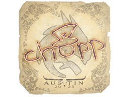 Sticker | chopper | Austin 2025