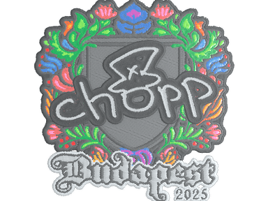 Sticker | chopper (Embroidered) | Budapest 2025