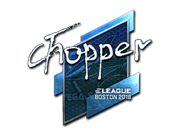 Sticker | chopper (Foil) | Boston 2018