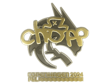 Sticker | chopper (Gold) | Copenhagen 2024