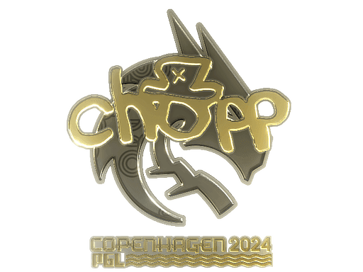 Sticker | chopper (Gold) | Copenhagen 2024