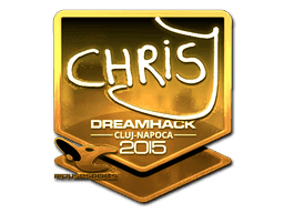 Sticker | chrisJ (Gold) | Cluj-Napoca 2015