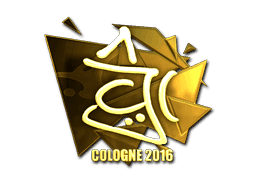 Sticker | chrisJ (Gold) | Cologne 2016