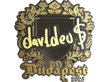 Sticker | dav1deuS (Gold) | Budapest 2025
