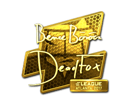 Sticker | DeadFox (Gold) | Atlanta 2017