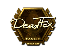 Sticker | DeadFox (Gold) | London 2018