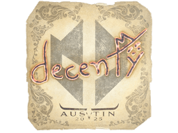 Sticker | decenty | Austin 2025