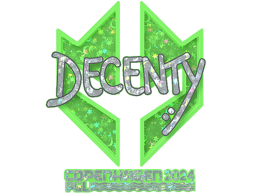 Sticker | decenty (Glitter) | Copenhagen 2024