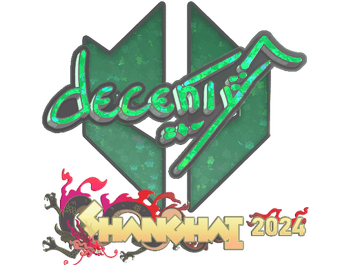 Sticker | decenty (Glitter) | Shanghai 2024