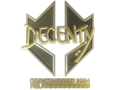 Sticker | decenty (Gold) | Copenhagen 2024