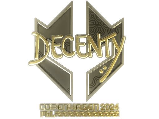 Sticker | decenty (Gold) | Copenhagen 2024