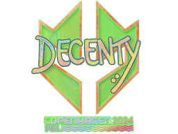 Sticker | decenty (Holo) | Copenhagen 2024