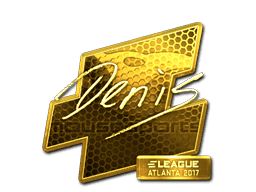 Sticker | denis (Gold) | Atlanta 2017