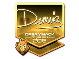 Sticker | dennis (Gold) | Cluj-Napoca 2015