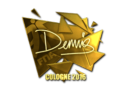 Sticker | dennis (Gold) | Cologne 2016