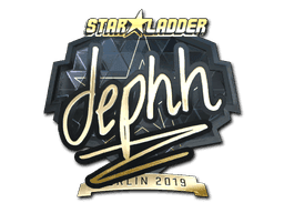 Sticker | dephh (Gold) | Berlin 2019