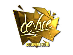 Sticker | device (Gold) | Cologne 2016