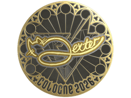 Sticker | dexter (Gold) | Cologne 2026