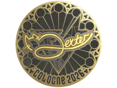 Sticker | dexter (Gold) | Cologne 2026