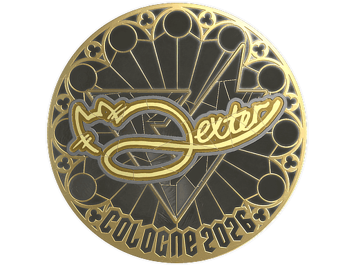 Sticker | dexter (Gold) | Cologne 2026