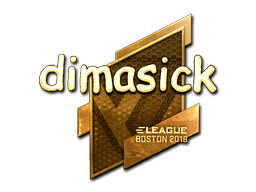 Sticker | dimasick (Gold) | Boston 2018