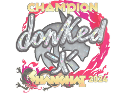 Sticker | donk (Glitter, Champion) | Shanghai 2024