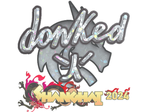 Sticker | donk (Glitter) | Shanghai 2024