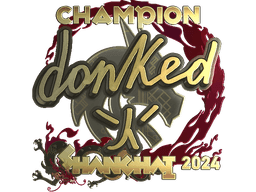 Sticker | donk (Gold, Champion) | Shanghai 2024