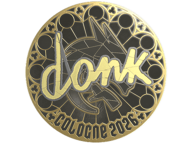 Sticker | donk (Gold) | Cologne 2026