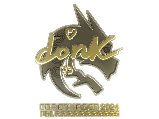 Sticker | donk (Gold) | Copenhagen 2024