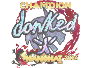 Sticker | donk (Holo, Champion) | Shanghai 2024