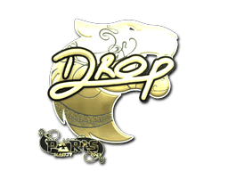 Sticker | drop (Gold) | Paris 2023